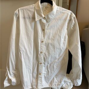 Aritzia White Button Down Shirt